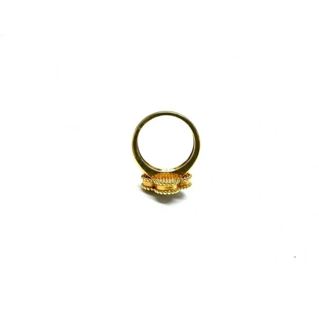Van Cleef & Arpels Vintage Alhambra Yellow Gold Ring MultiColor Very good - Inside View