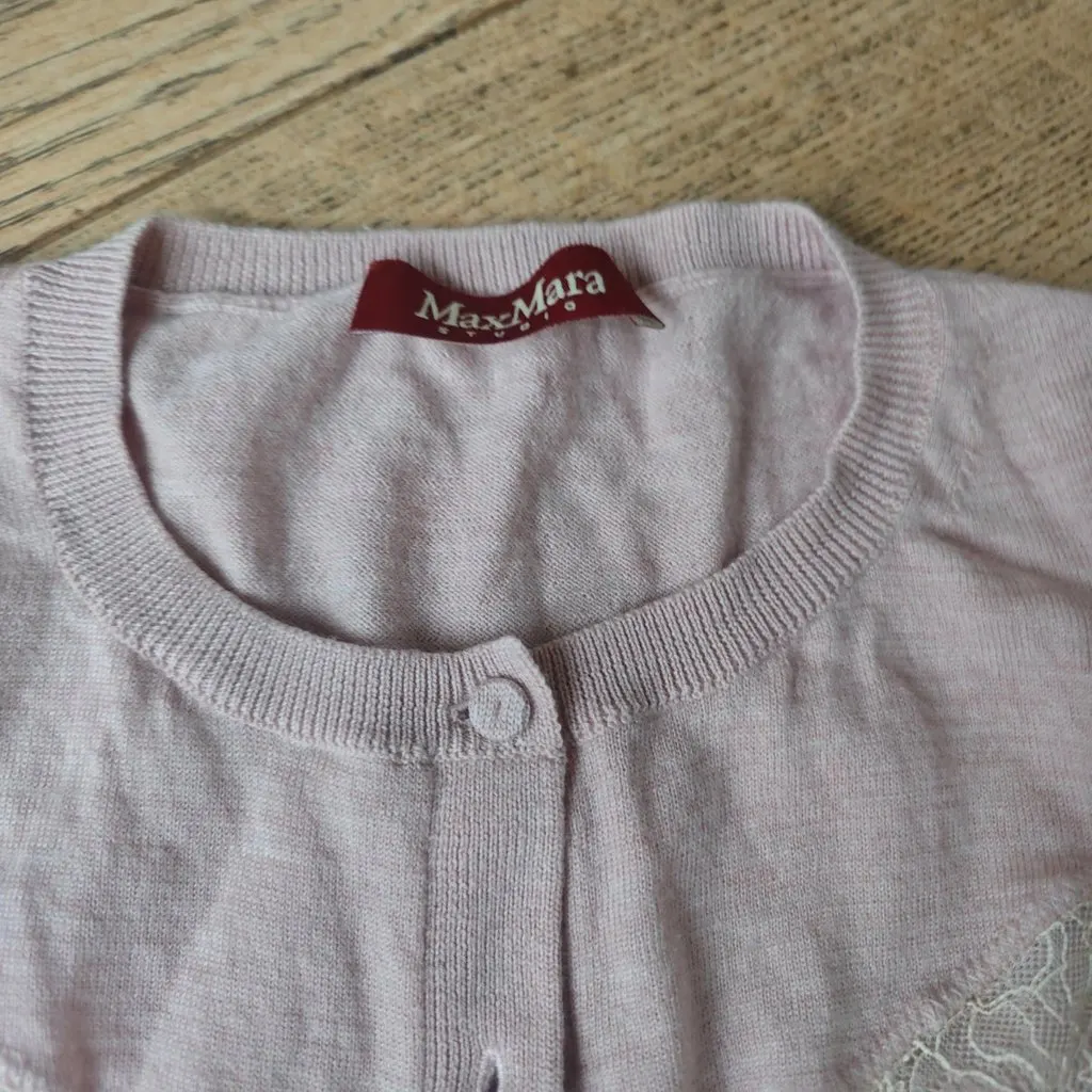 Max Mara Pink Wool Knitwear Pink Wool Very good - Back View