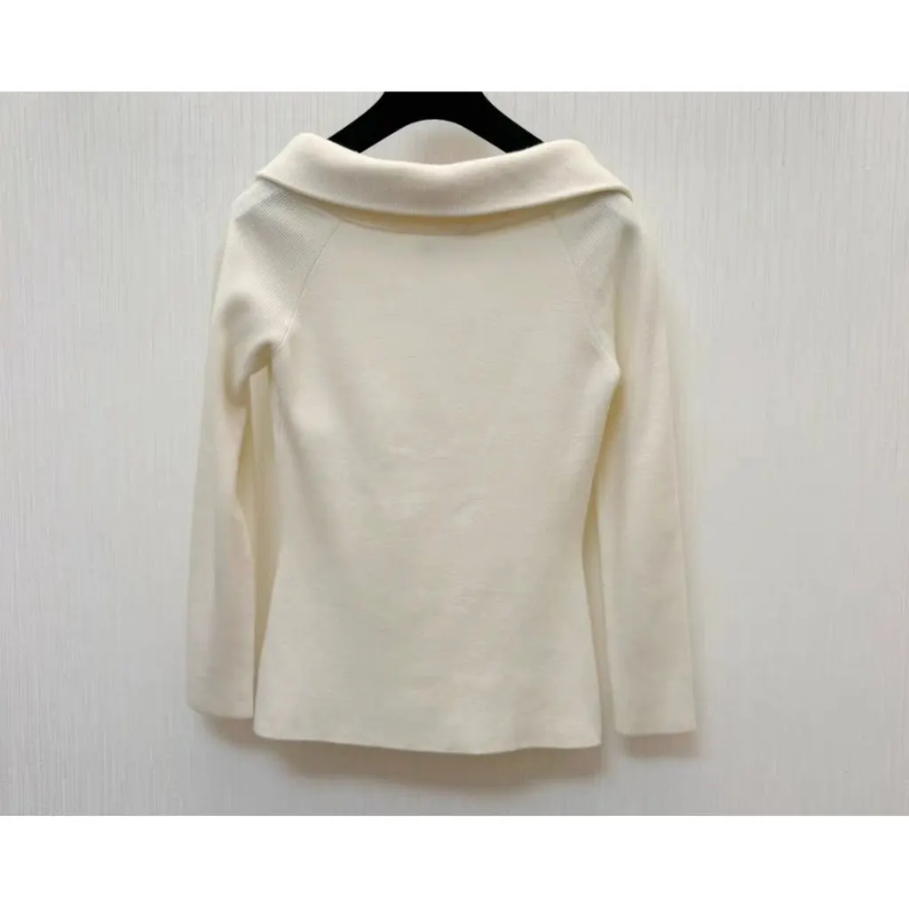 Dior Ecru Wool Knitwear Ecru Wool Very good - Back View