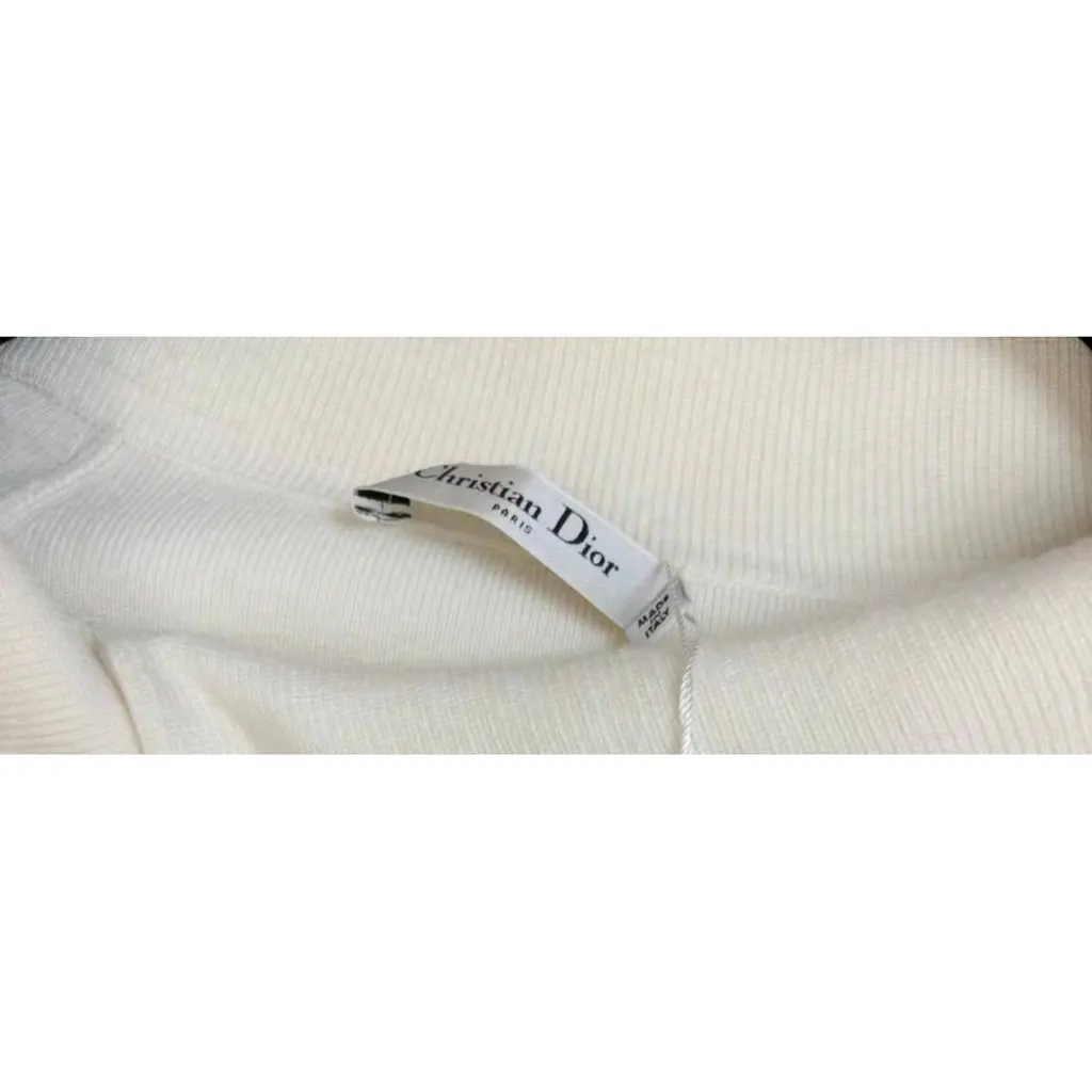 Dior Ecru Wool Knitwear Ecru Wool Very good - Inside View