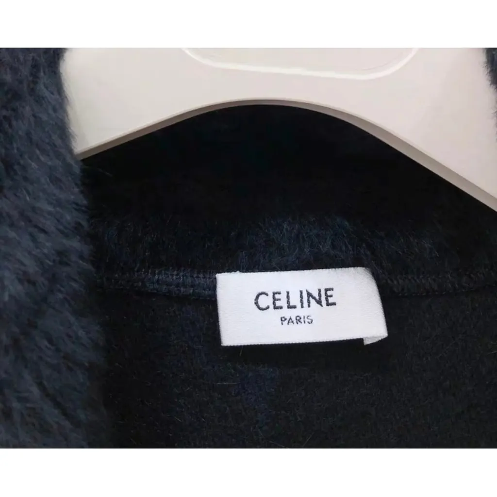 Celine Black Wool Knitwear Black Wool Very good - Model View