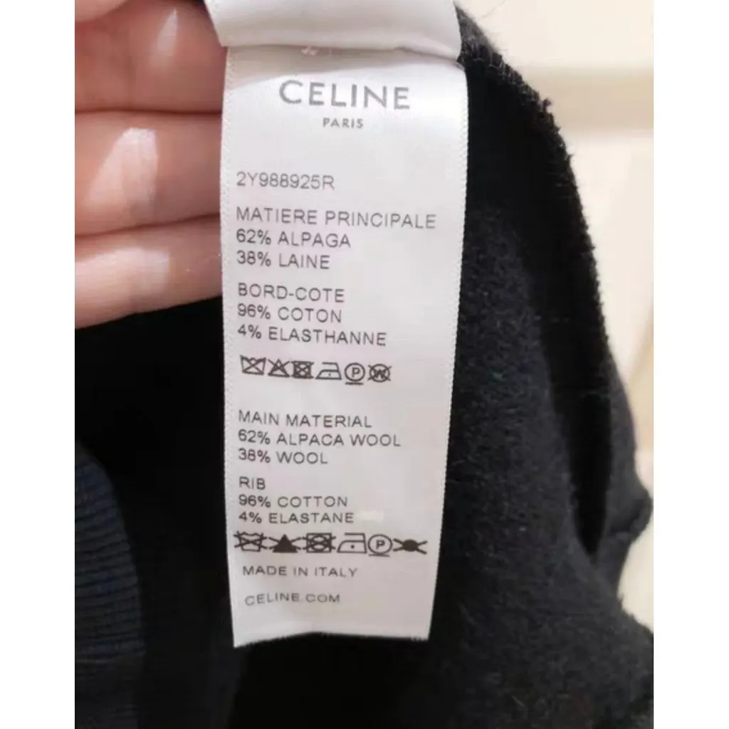 Celine Black Wool Knitwear Black Wool Very good - Box View
