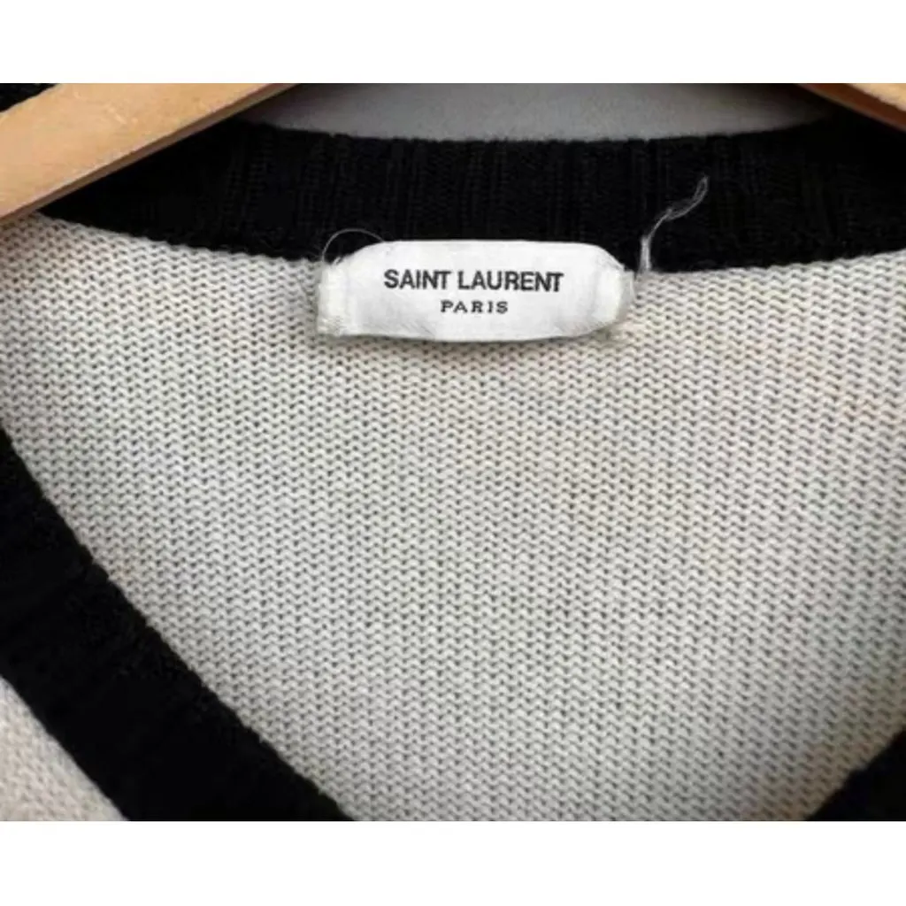 Saint Laurent White Cashmere Knitwear White Cashmere Very good - Inside View
