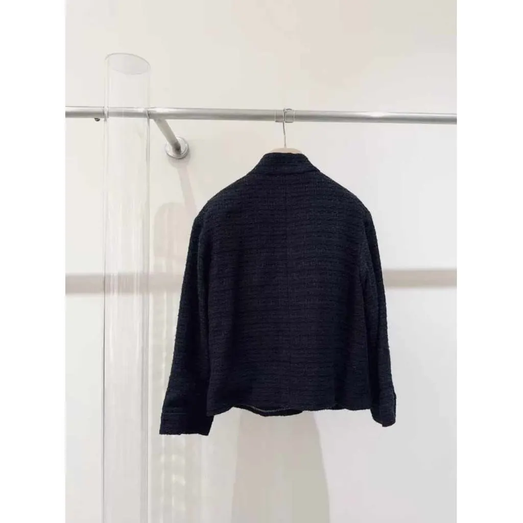 Chanel La Petite Veste Noire Black Cotton Jacket Black Cotton Very good - Back View