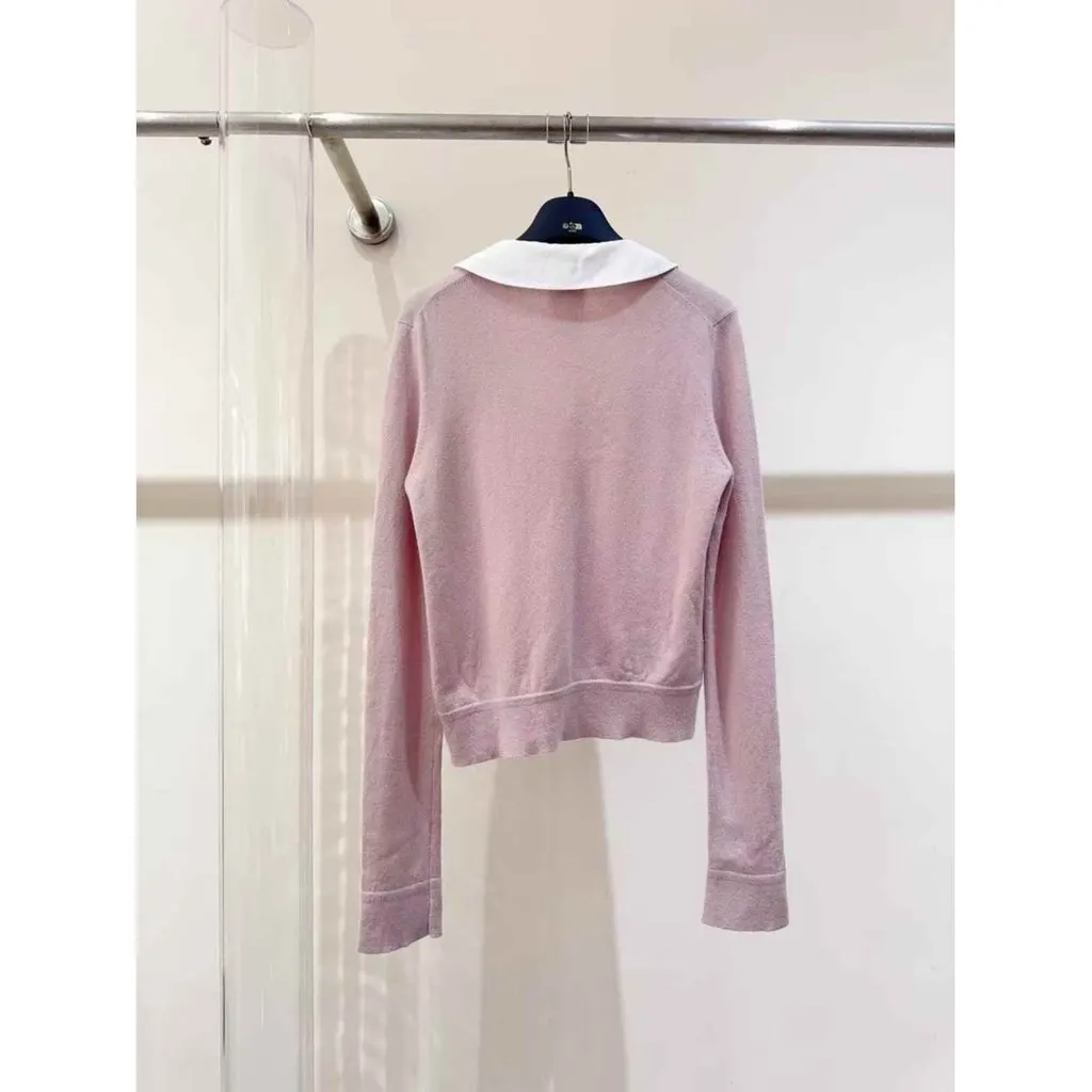 Chanel Pink Cashmere Knitwear Pink Cashmere Very good - Back View