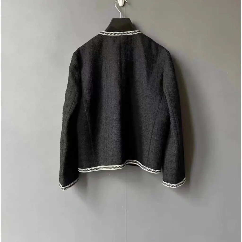 Celine Black Wool Jacket Black Wool Very good - Back View