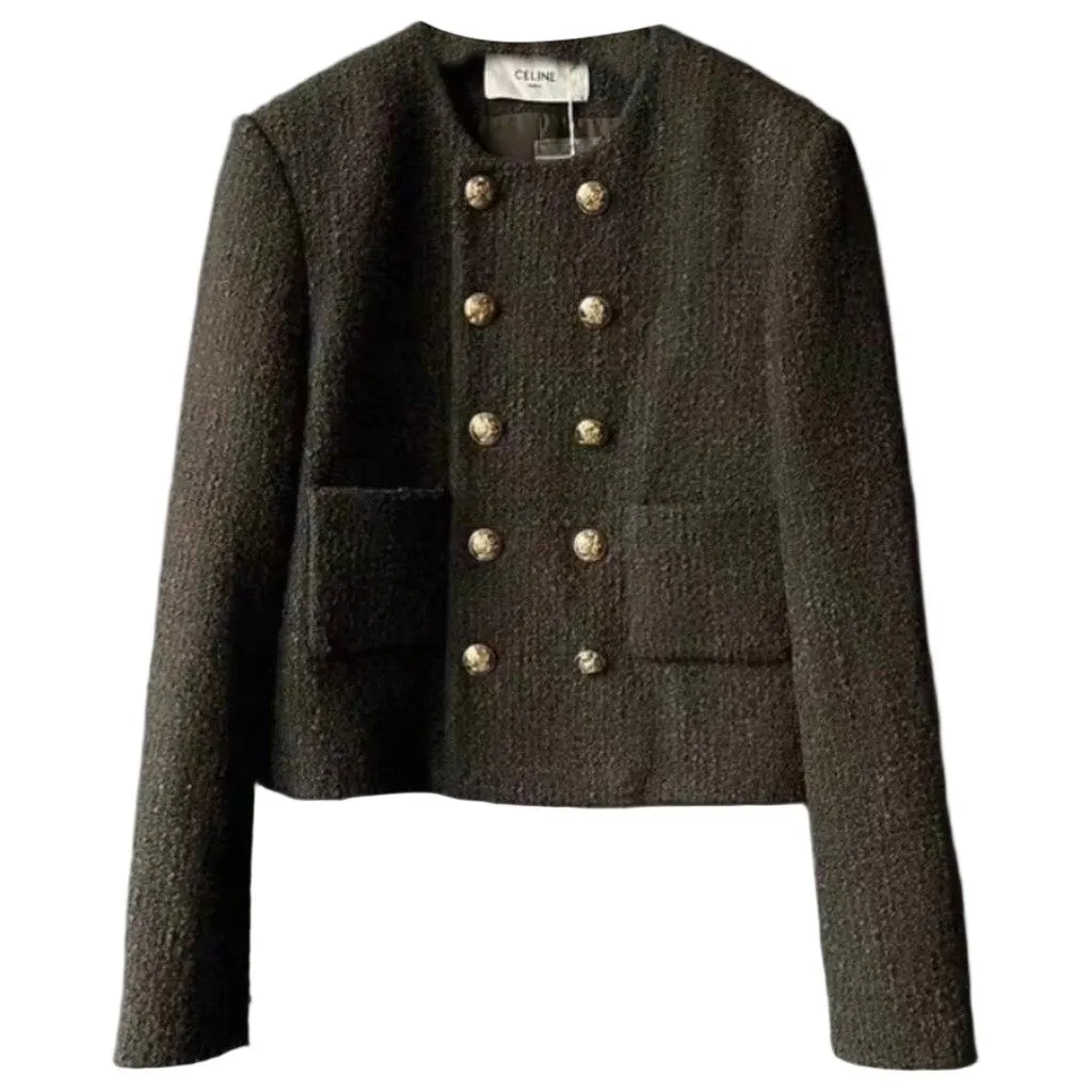Celine Wool Jacket MultiColor Wool Very good - Front View
