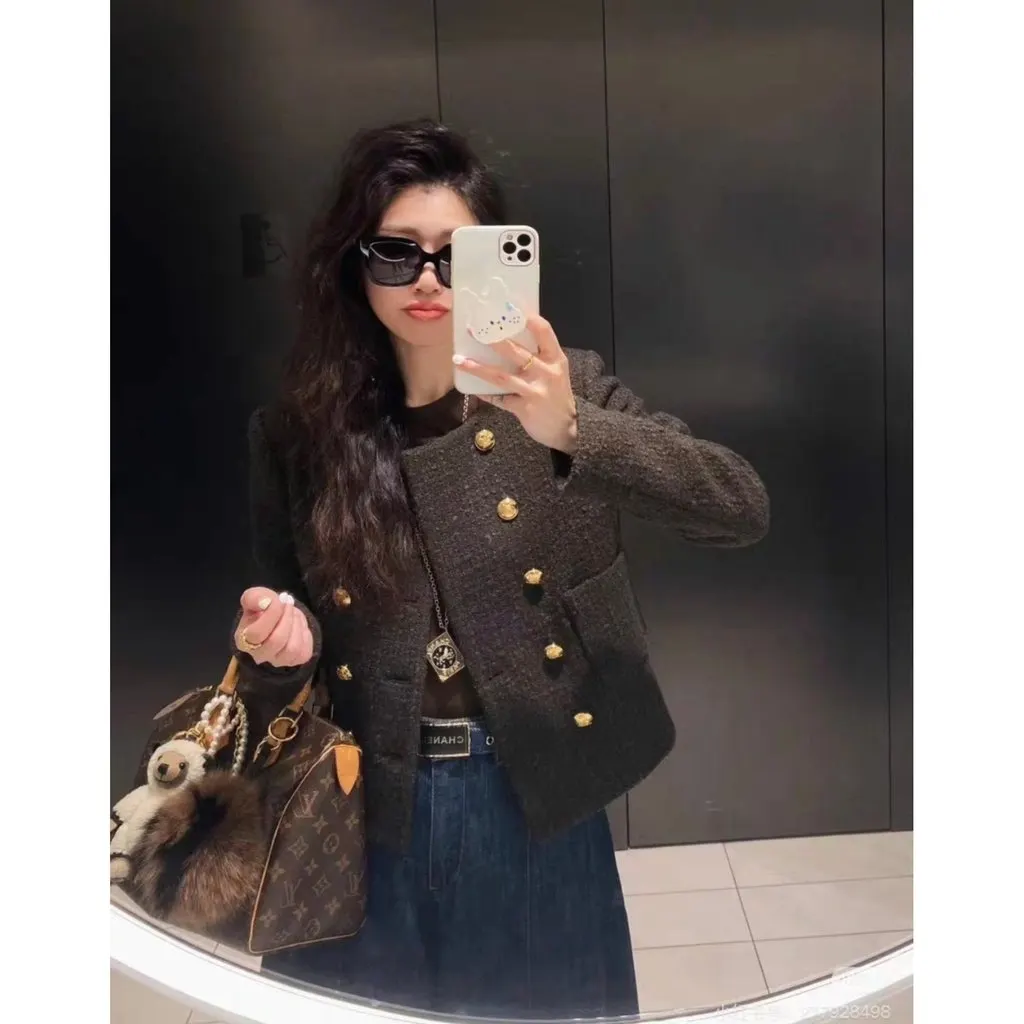 Celine Wool Jacket MultiColor Wool Very good - Model View