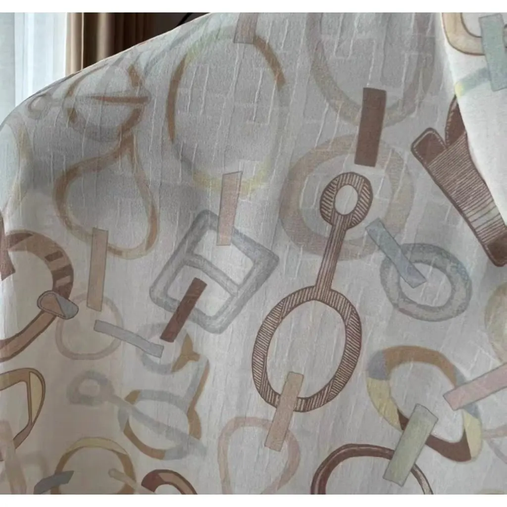 Hermes Silk Dress MultiColor Silk Never worn, with tag - Back View