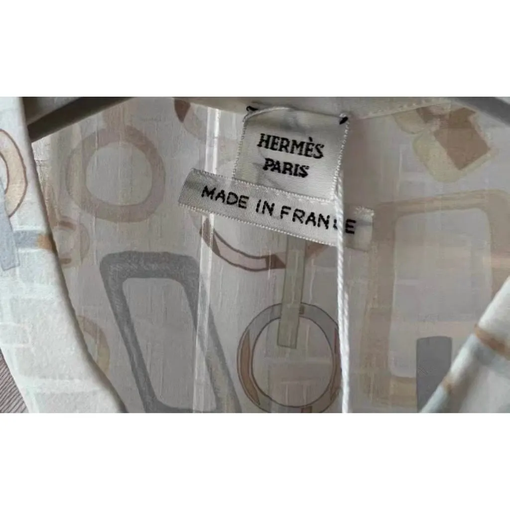 Hermes Silk Dress MultiColor Silk Never worn, with tag - Inside View