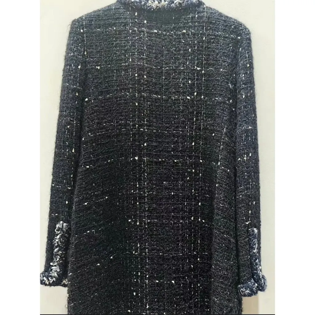 Chanel Wool Coat MultiColor Wool Very good - Inside View
