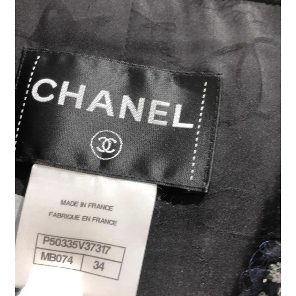 Chanel Wool Coat MultiColor Wool Very good - Box View
