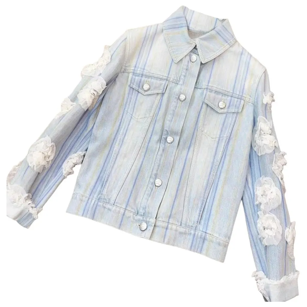 Chanel Blue Cotton Trench Coat Blue Cotton Very good - Front View