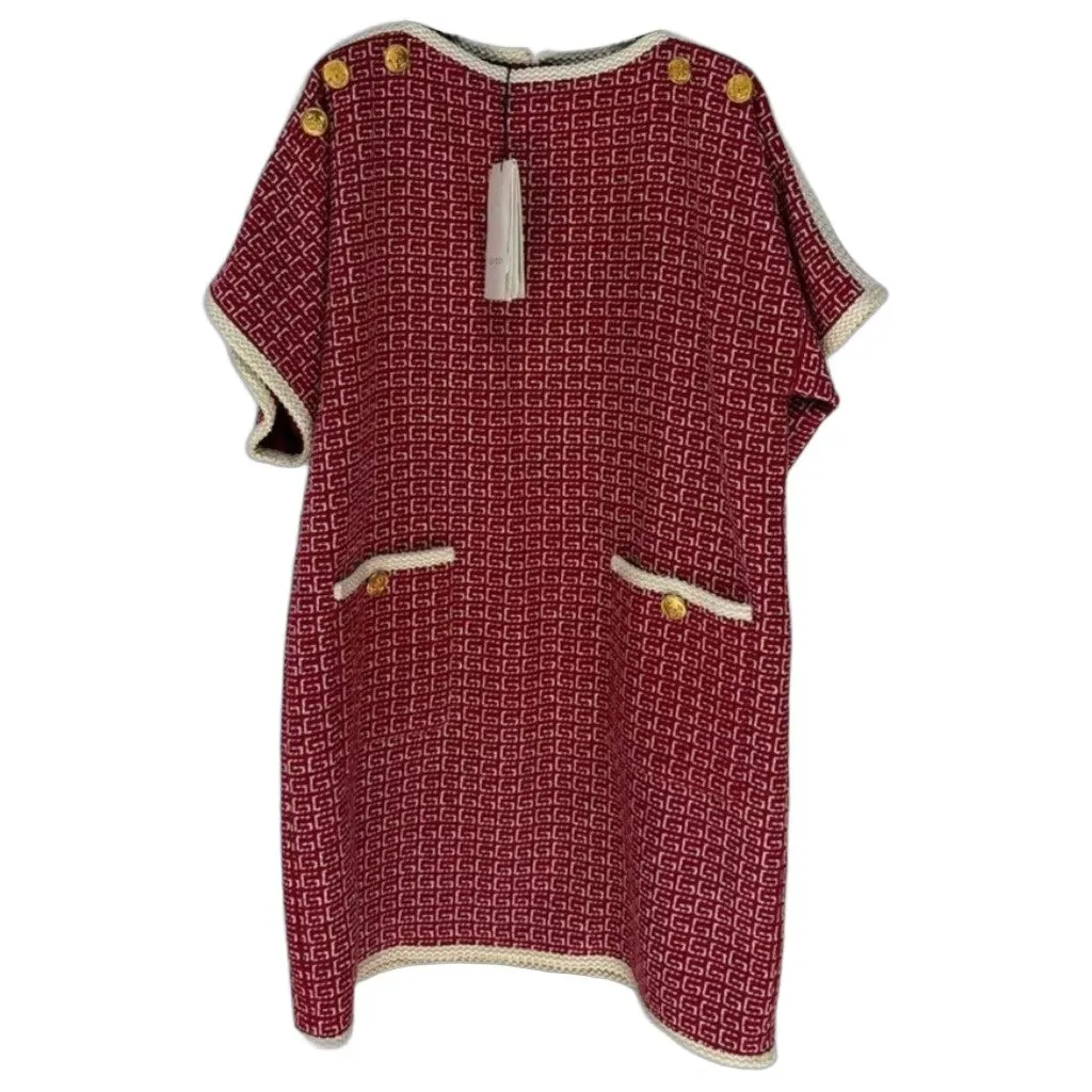 Gucci Wool Dress MultiColor Wool Never worn, with tag - Front View