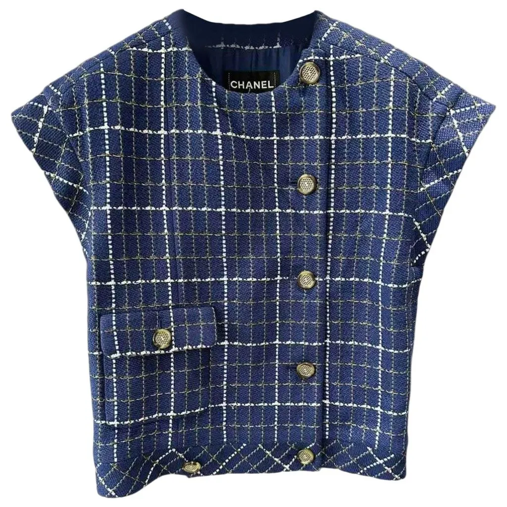 Chanel La Petite Veste Noire Tweed Jacket MultiColor Tweed Very good - Front View