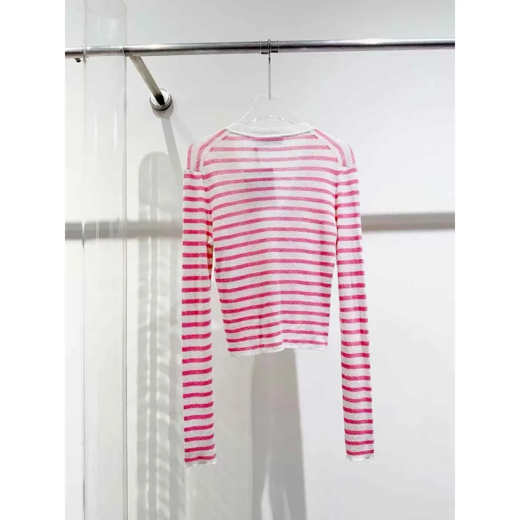 Dior J'Adior Linen Knitwear MultiColor Linen Never worn, with tag - Model View