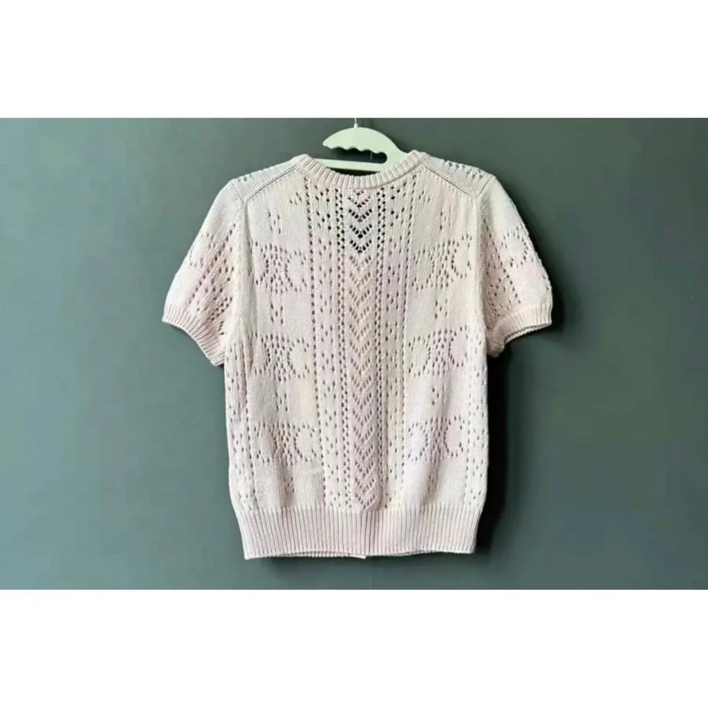 Celine Cotton Top MultiColor Cotton Never worn, with tag - Back View