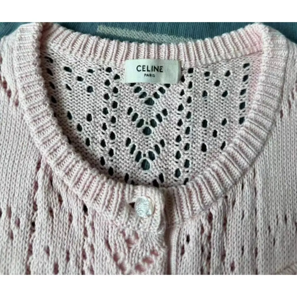 Celine Cotton Top MultiColor Cotton Never worn, with tag - Model View
