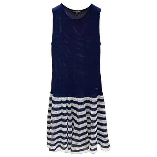 Chanel Viscose Dress MultiColor Viscose Very good - Front View