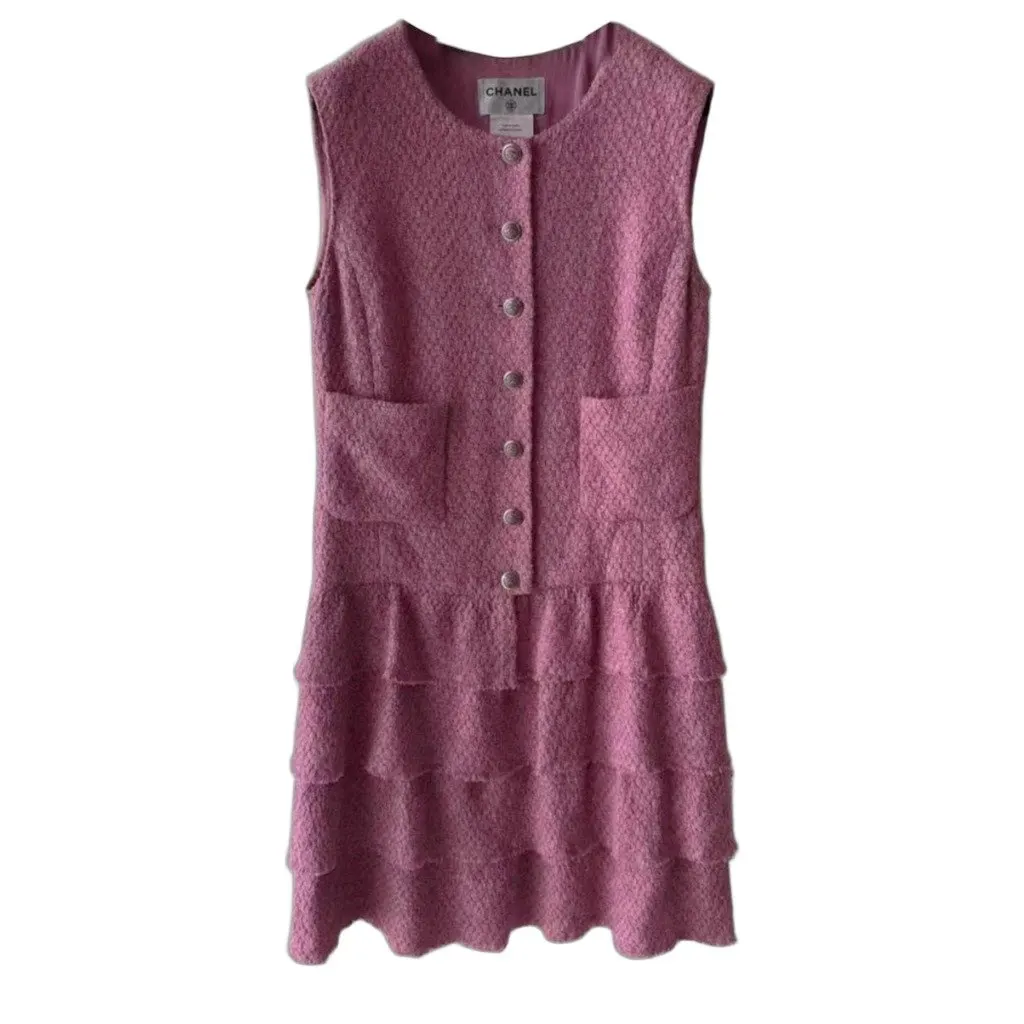 Chanel Cotton Dress MultiColor Cotton Very good - Front View