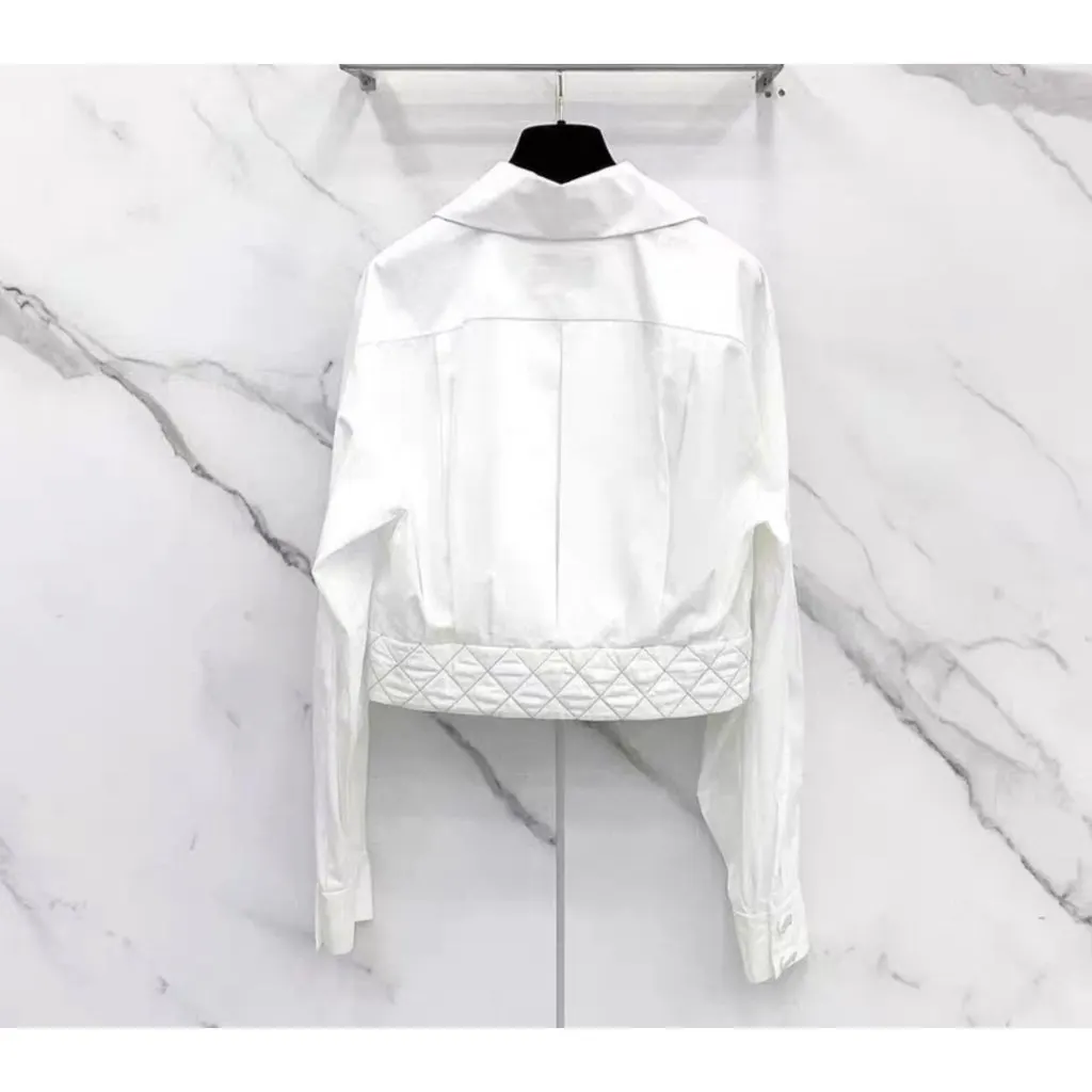 Chanel White Cotton Top White Cotton Very good - Back View
