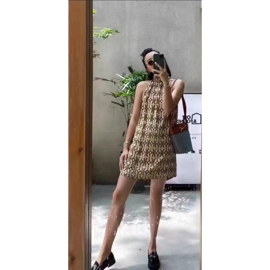 Celine Viscose Dress MultiColor Viscose Very good - Back View