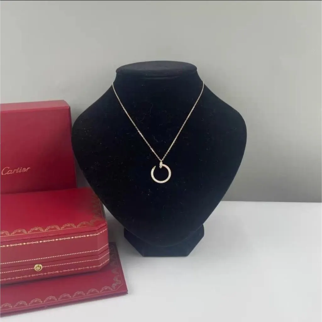 Cartier Juste Un Clou Pink Gold Necklace MultiColor Lace Very good - Back View