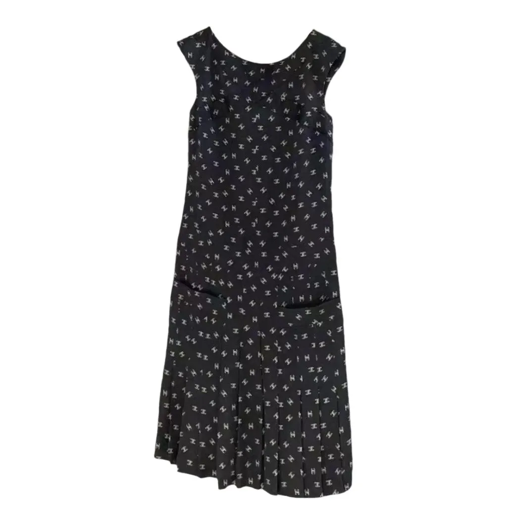 Chanel Silk Dress MultiColor Silk Very good - Front View