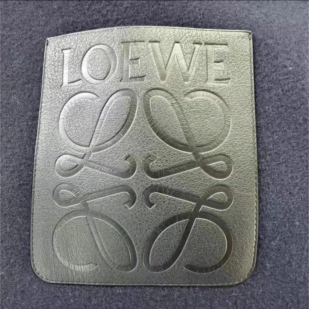 Loewe Navy Wool Coat Navy Wool Very good - Inside View
