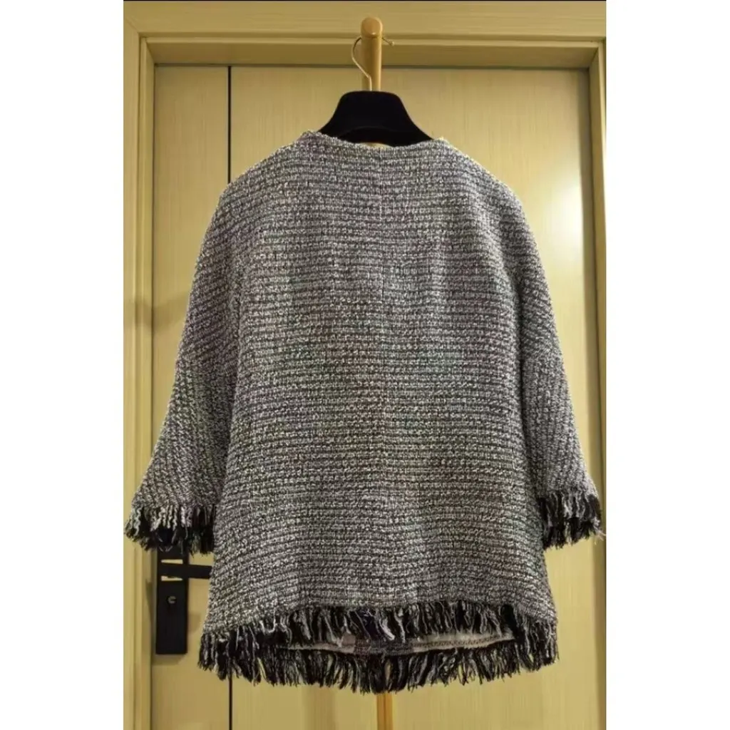 Chanel La Petite Veste Noire Cotton Jacket MultiColor Cotton Very good - Model View
