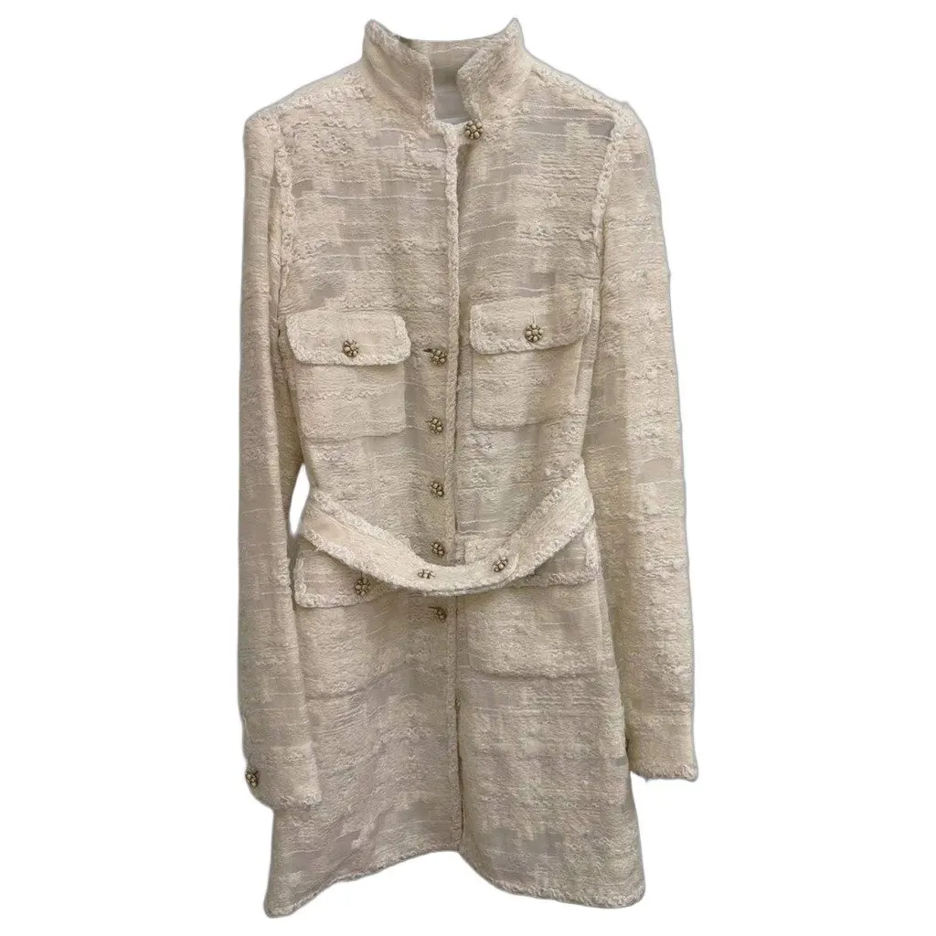 Chanel Wool Dress MultiColor Wool Very good - Front View