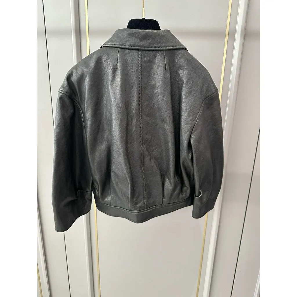 Dior Bar Black Leather Jacket Black Leather Very good - Inside View