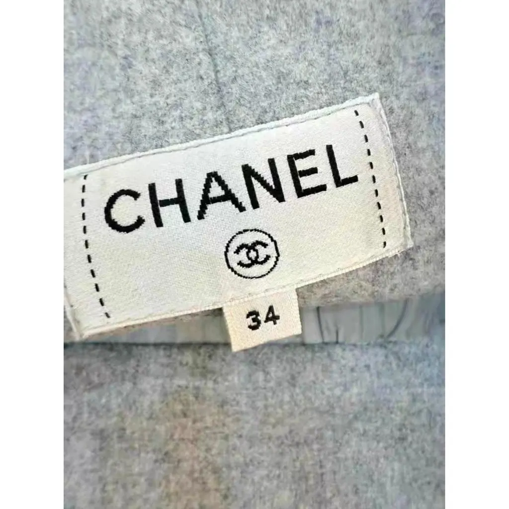 Chanel Wool Trousers MultiColor Wool Very good - Inside View