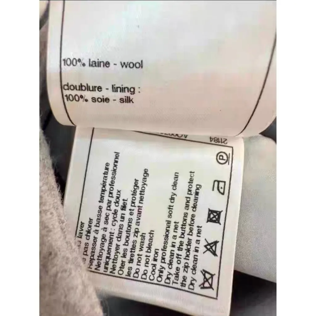 Chanel Wool Trousers MultiColor Wool Very good - Box View