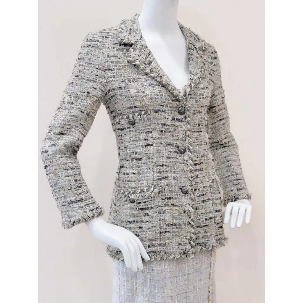 Chanel La Petite Veste Noire Wool Jacket MultiColor Wool Very good - Box View