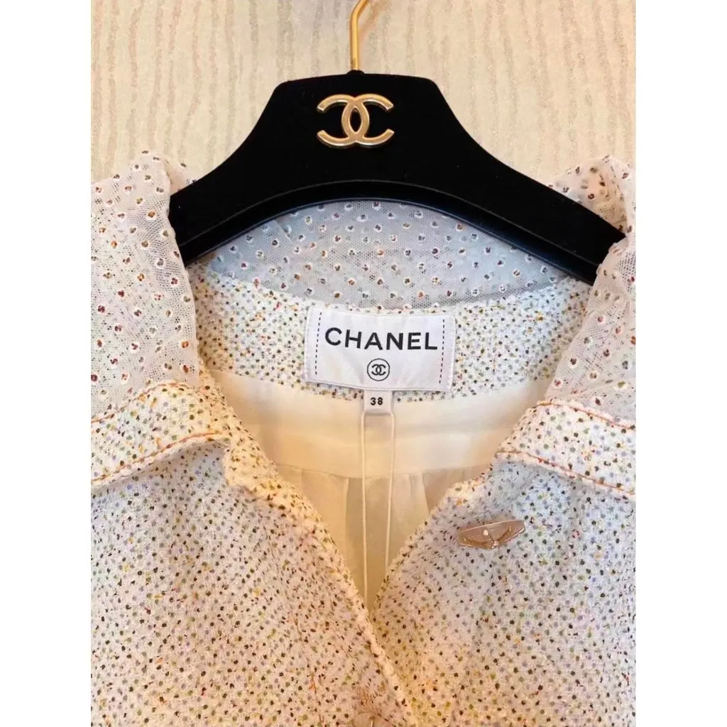 Chanel Polyester Dress MultiColor Polyester Very good - Back View