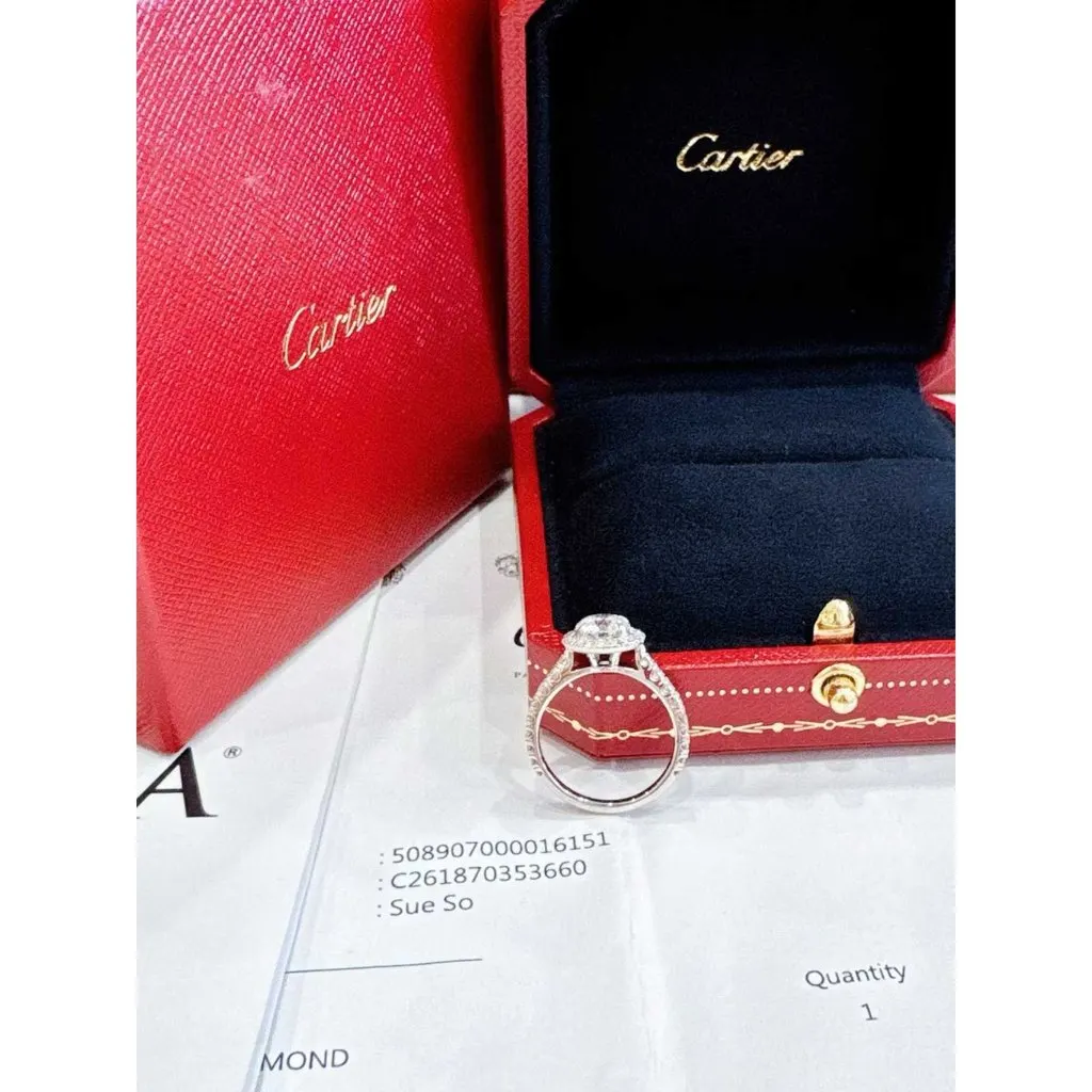Cartier Platinum Ring MultiColor Platinum Very good - Back View
