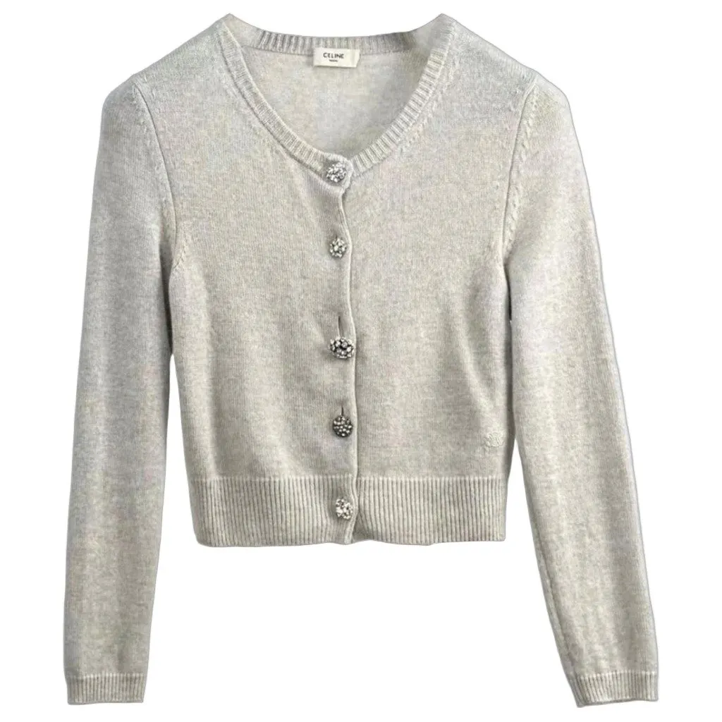 Celine Grey Cashmere Knitwear Grey Cashmere Very good - Front View