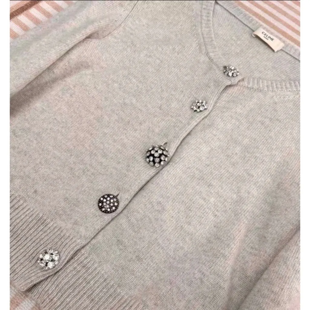 Celine Grey Cashmere Knitwear Grey Cashmere Very good - Inside View