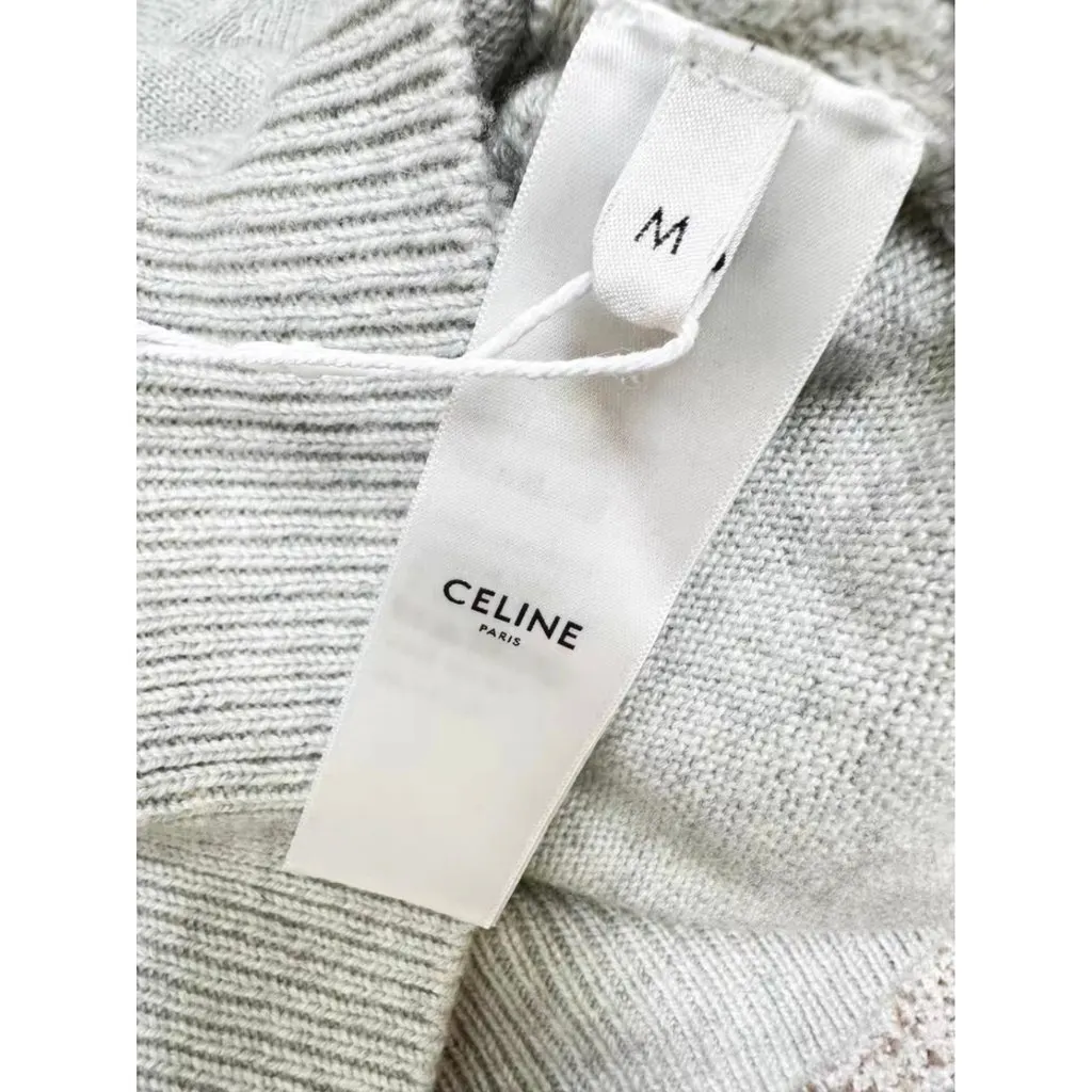 Celine Grey Cashmere Knitwear Grey Cashmere Very good - Model View