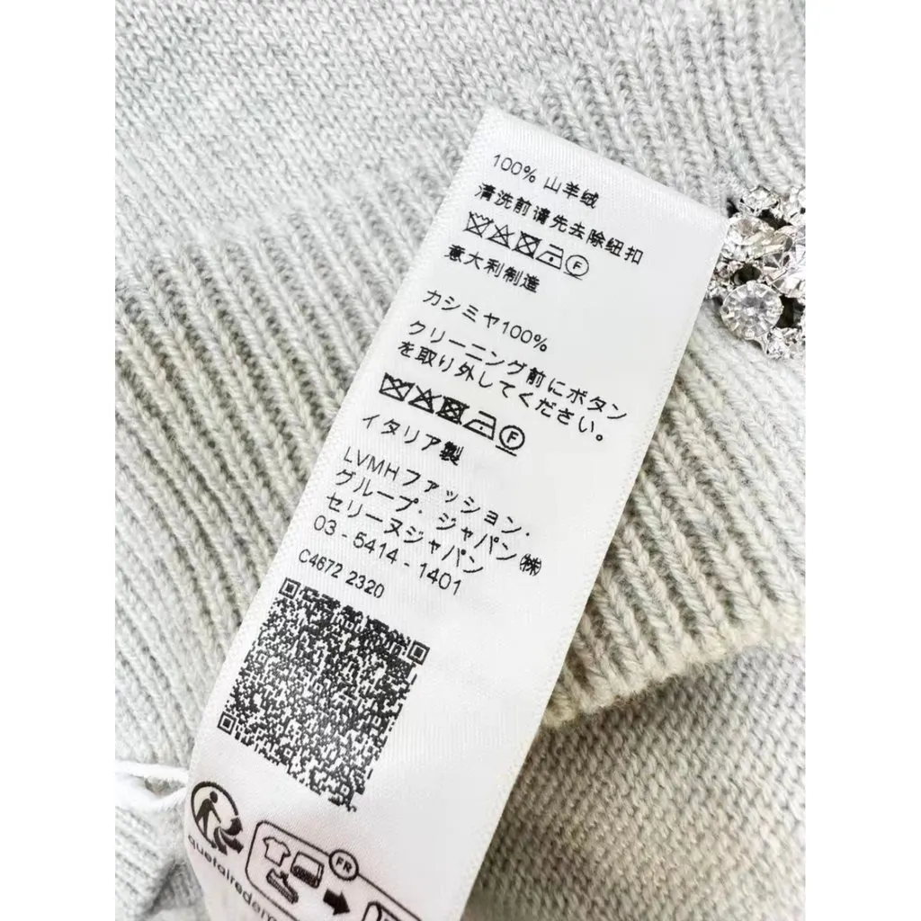 Celine Grey Cashmere Knitwear Grey Cashmere Very good - Box View