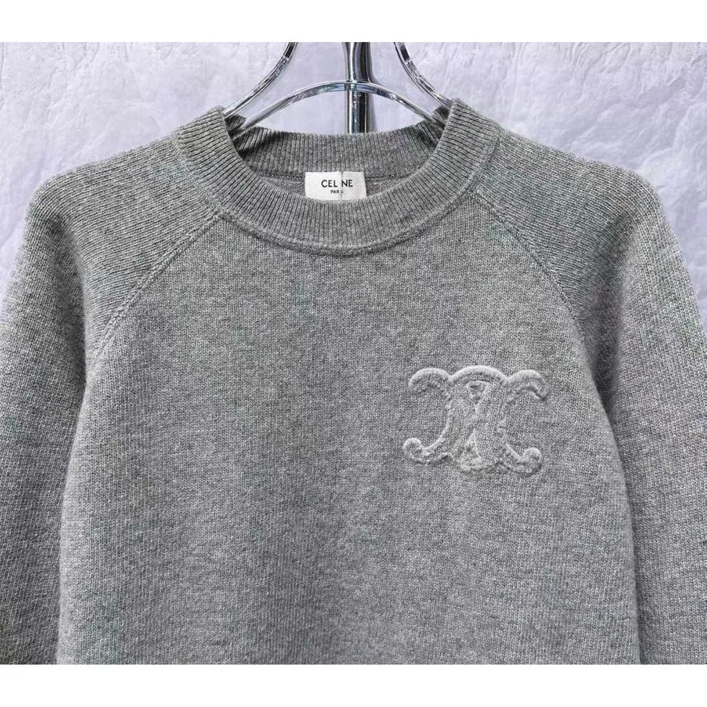 Celine Grey Cashmere Knitwear Grey Cashmere Very good - Model View