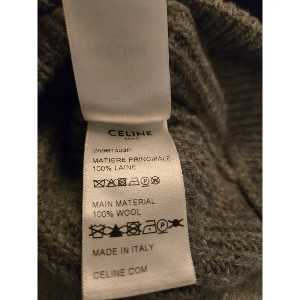 Celine Grey Wool Knitwear Grey Wool Very good - Inside View