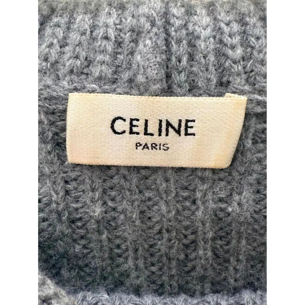 Celine Grey Wool Knitwear Grey Wool Very good - Box View