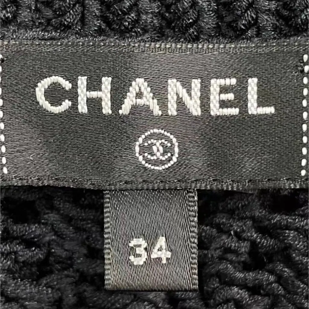 Chanel Black Silk Knitwear Black Silk Very good - Box View