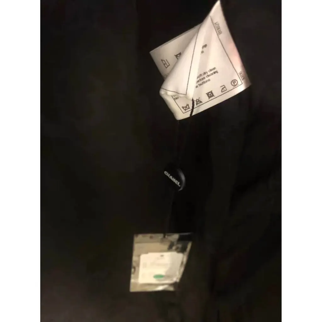 Chanel Wool Coat MultiColor Wool Very good - Inside View