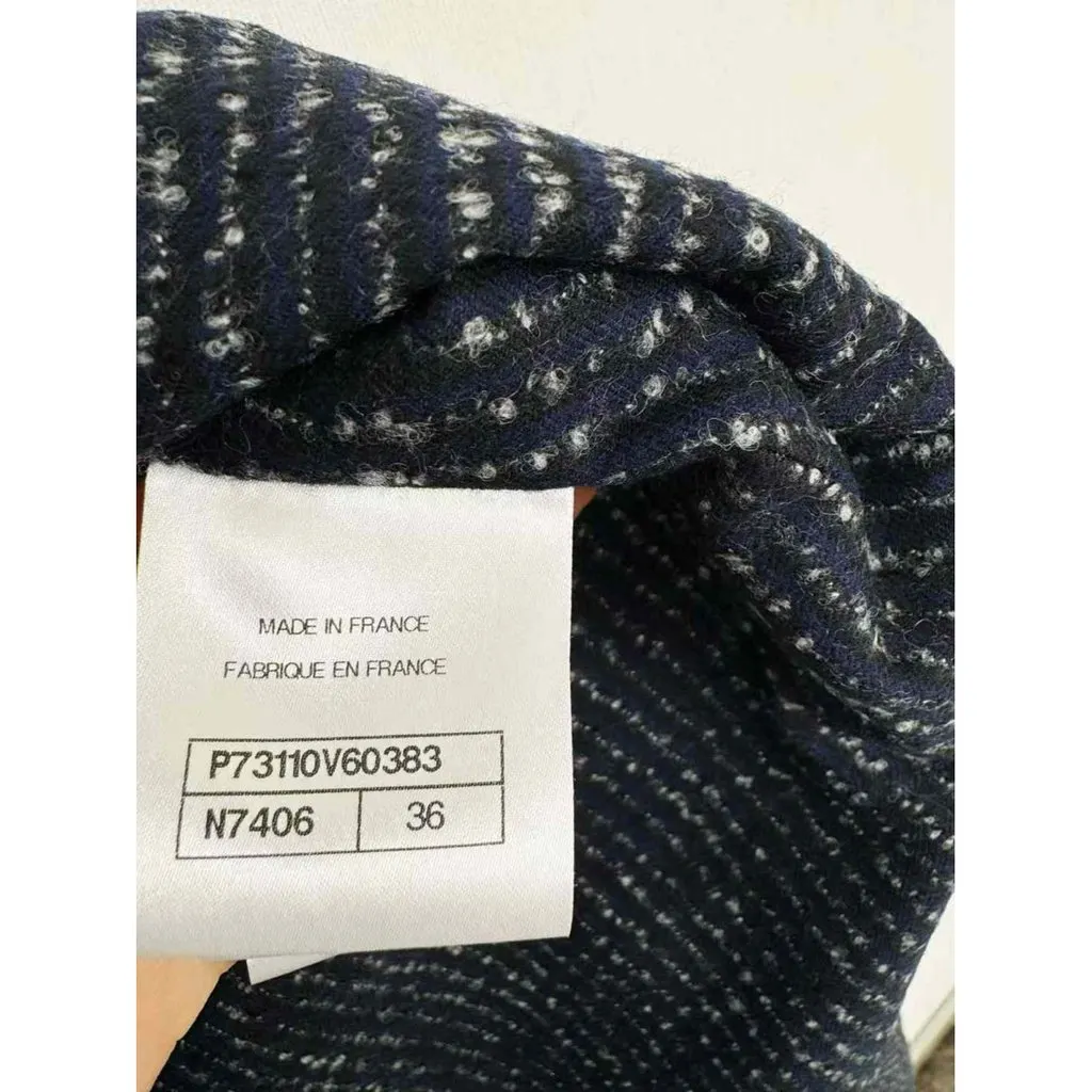 Chanel Wool Coat MultiColor Wool Very good - Box View