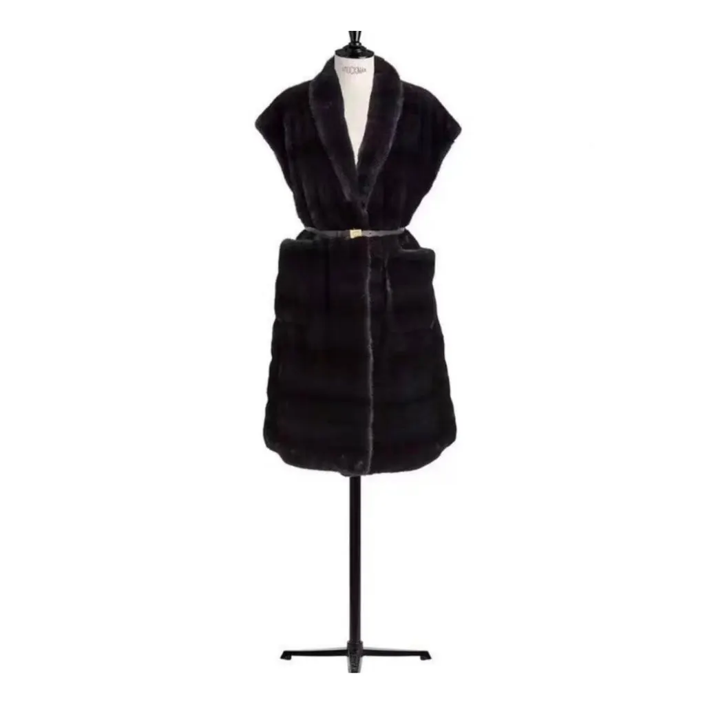 Dior Navy Mink Coat Navy Never worn, with tag - Box View