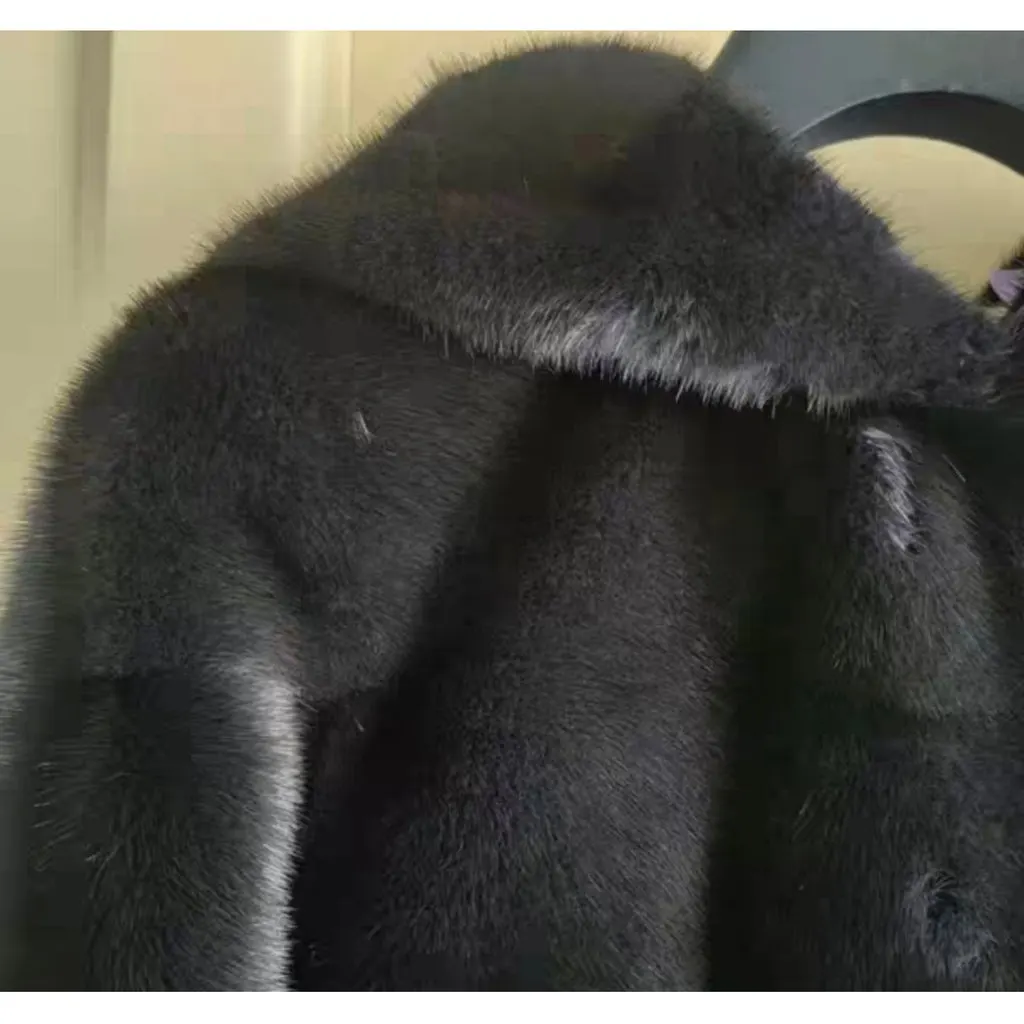 Dior Navy Mink Coat Navy Very good - Inside View