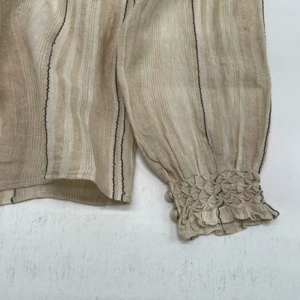 Dior Beige Linen Top Beige Linen Very good - Inside View